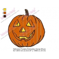 Halloween Pumpkin Embroidery Design 09